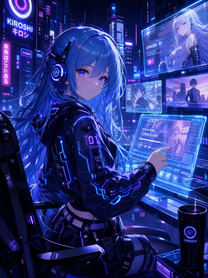 少妇动漫-赛博少女AI觉醒 · 动漫演示